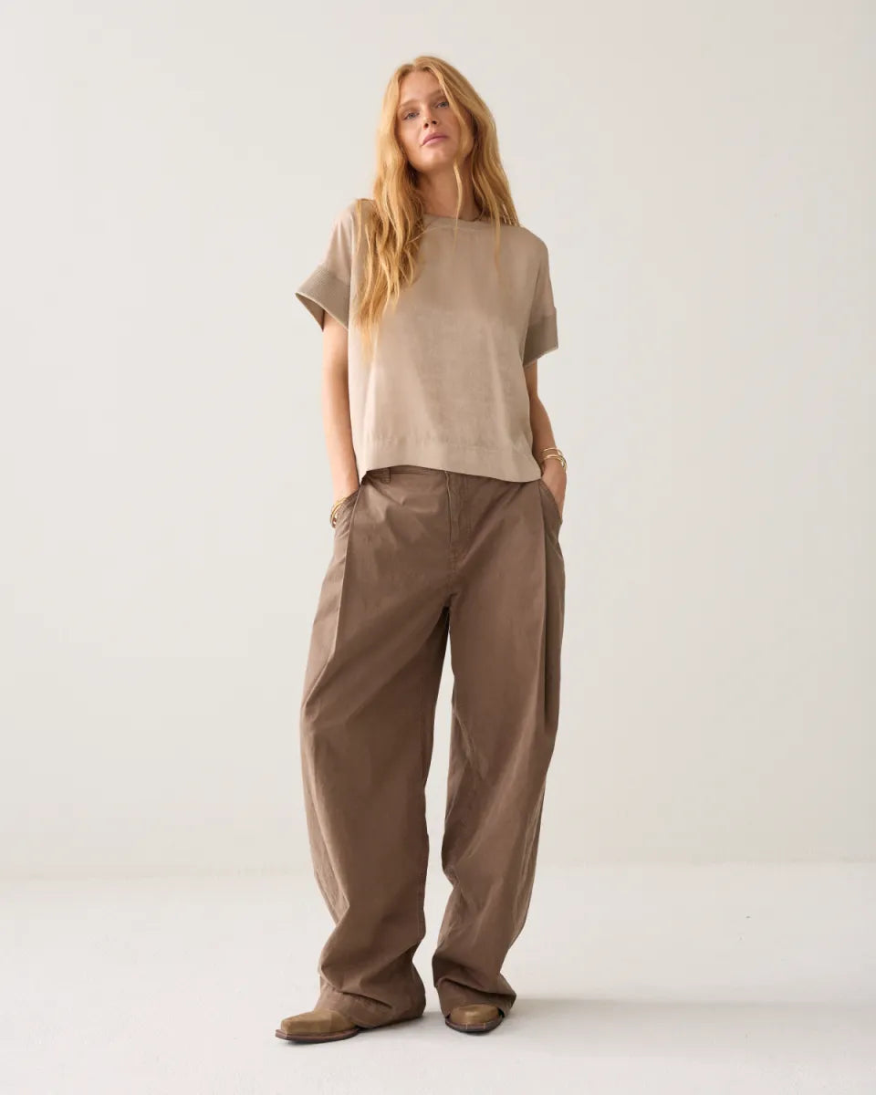 SUMMUM Satin Boxy top