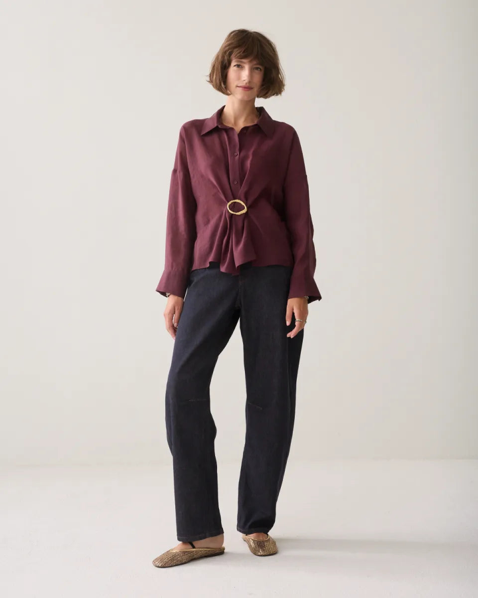 SUMMUM Blouse Lyocell Blend