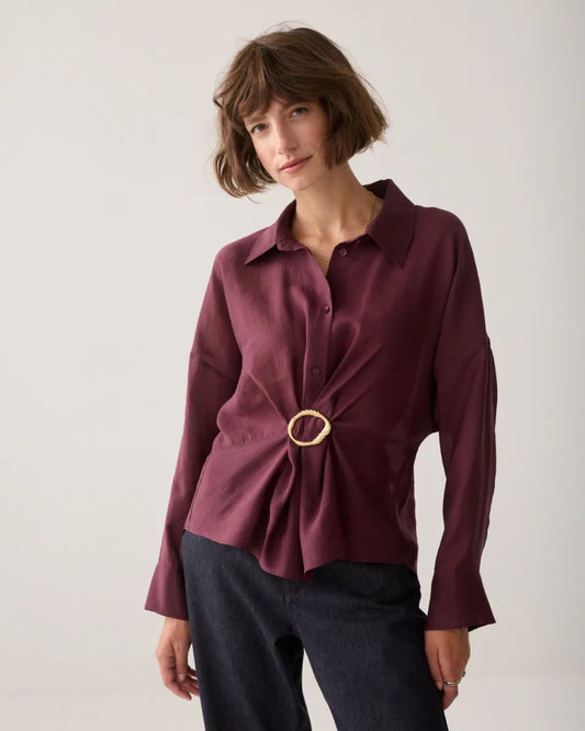 SUMMUM Blouse Lyocell Blend