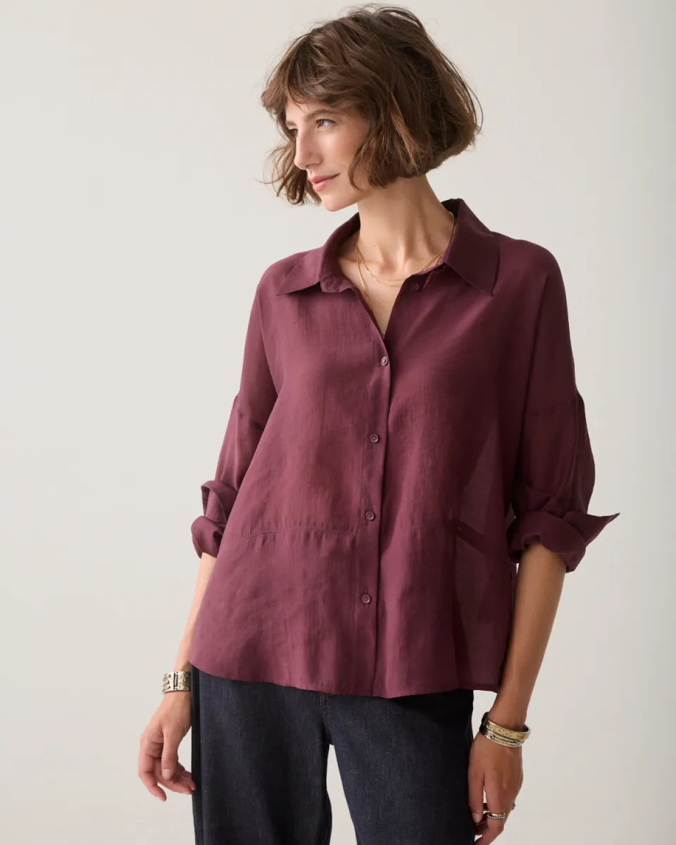 SUMMUM Blouse Lyocell Blend