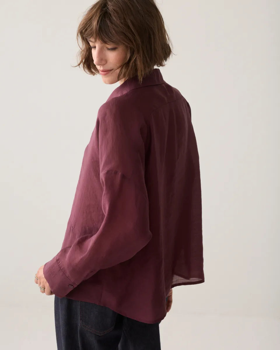 SUMMUM Blouse Lyocell Blend