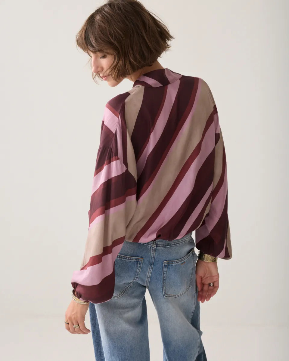 SUMMUM Top Stripe Printed