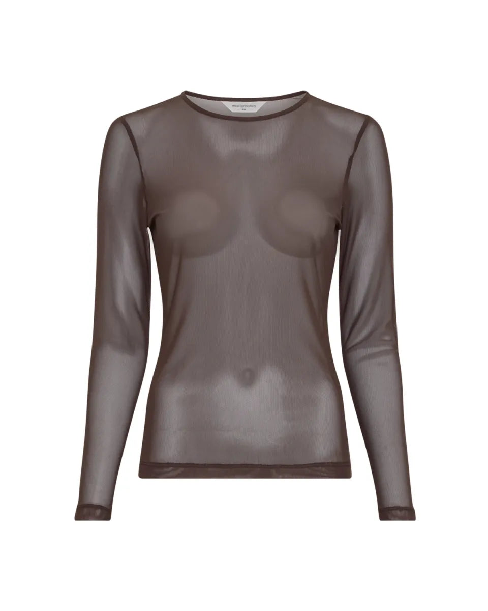 MSCH COPENHAGEN Janie Illenora Top - Hot Fudge