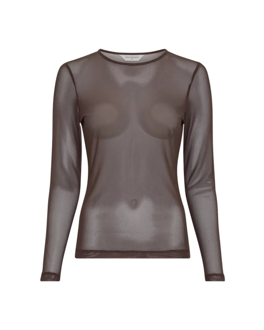 MSCH COPENHAGEN Janie Illenora Top - Hot Fudge