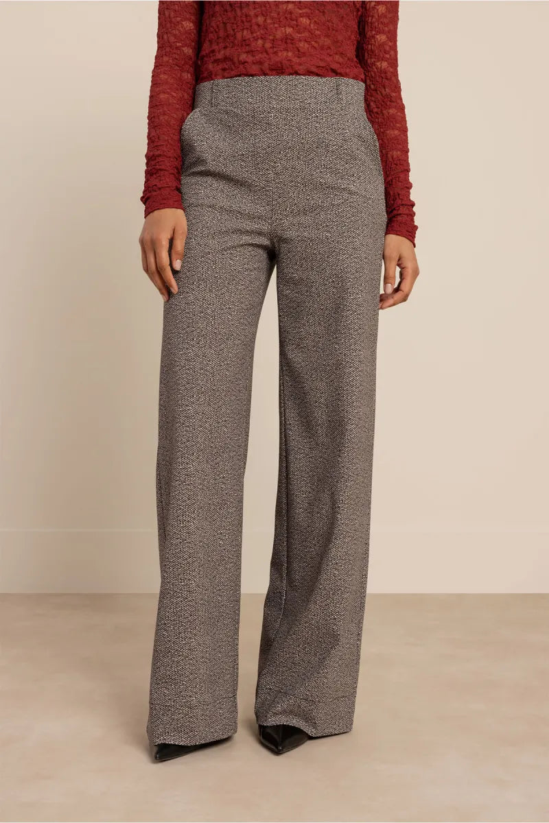 STUDIO ANNELOES Lexie Tweed Look Trousers