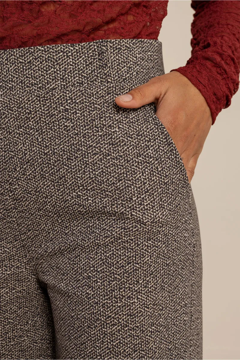STUDIO ANNELOES Lexie Tweed Look Trousers