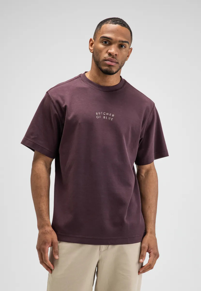 BUTCHER OF BLUE Mercer Layer Loose Tee | Pascha Purple