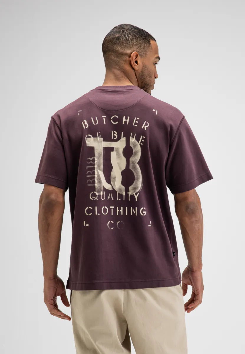 BUTCHER OF BLUE Mercer Layer Loose Tee | Pascha Purple