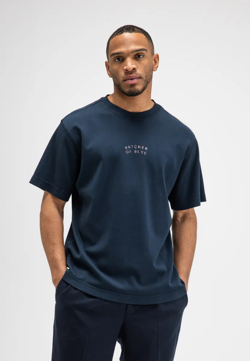 BUTCHER OF BLUE Mercer Layer Loose Tee | Alaska Blue