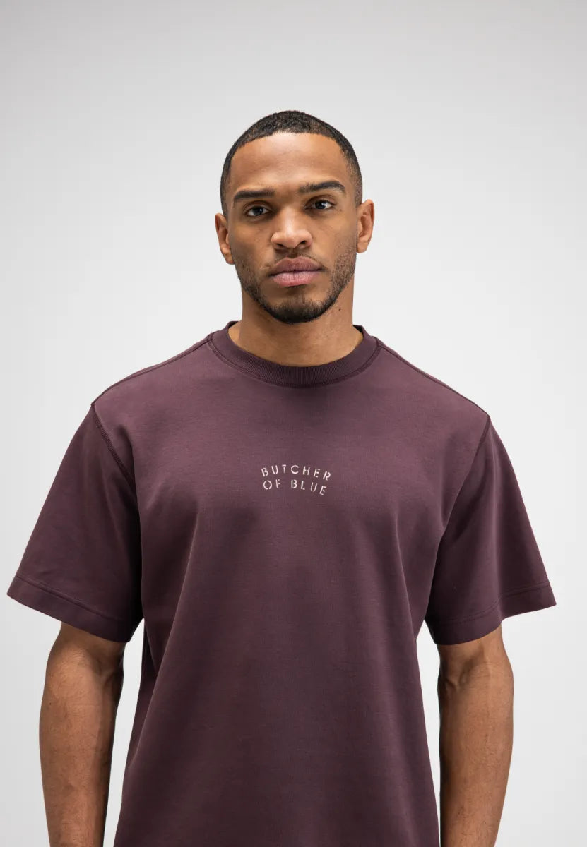 BUTCHER OF BLUE Mercer Layer Loose Tee | Pascha Purple