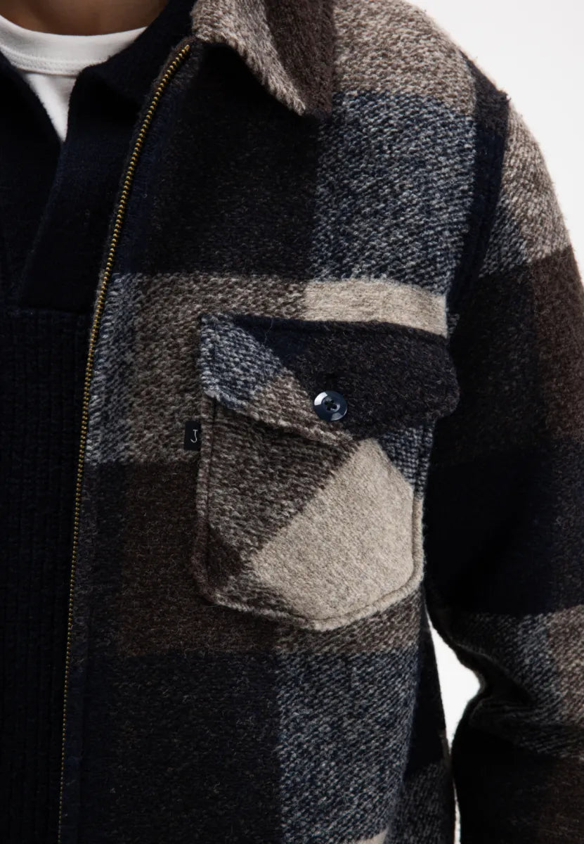 BUTCHER OF BLUE Vance Wool Check Overshirt