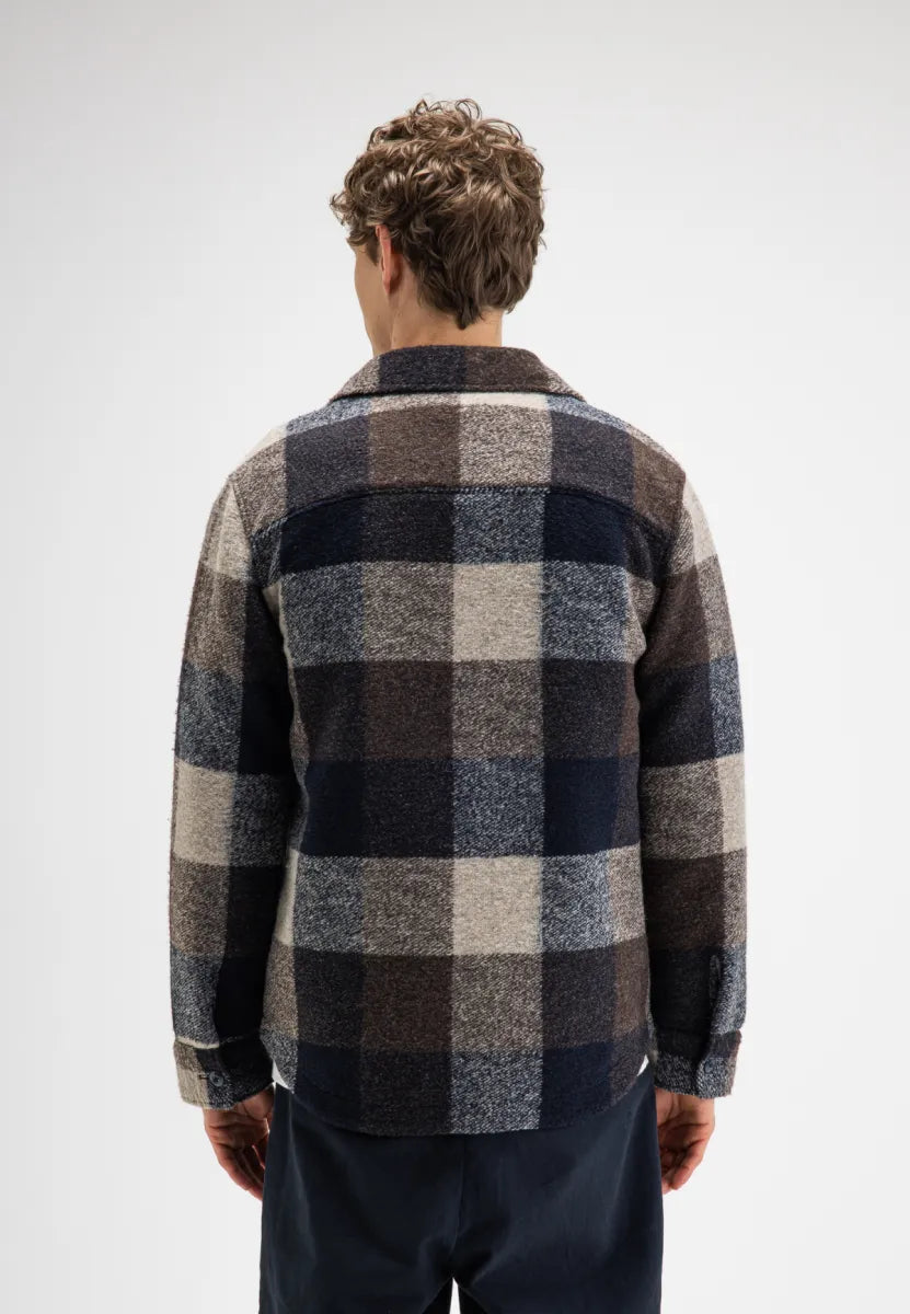 BUTCHER OF BLUE Vance Wool Check Overshirt
