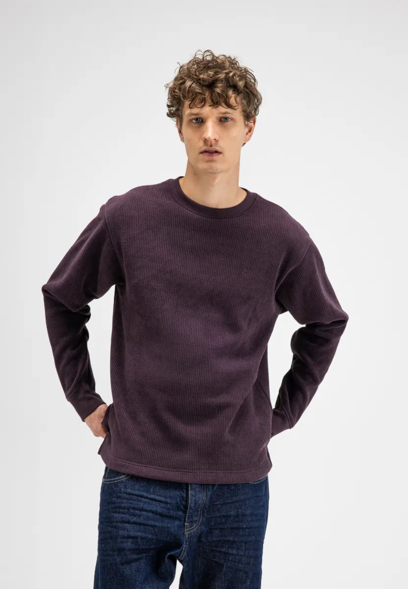 BUTCHER OF BLUE Flux Heavy Waffle Sweat
