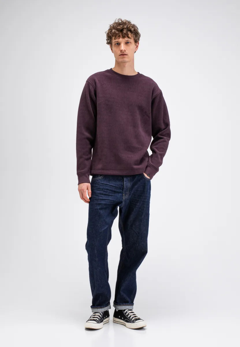 BUTCHER OF BLUE Flux Heavy Waffle Sweat