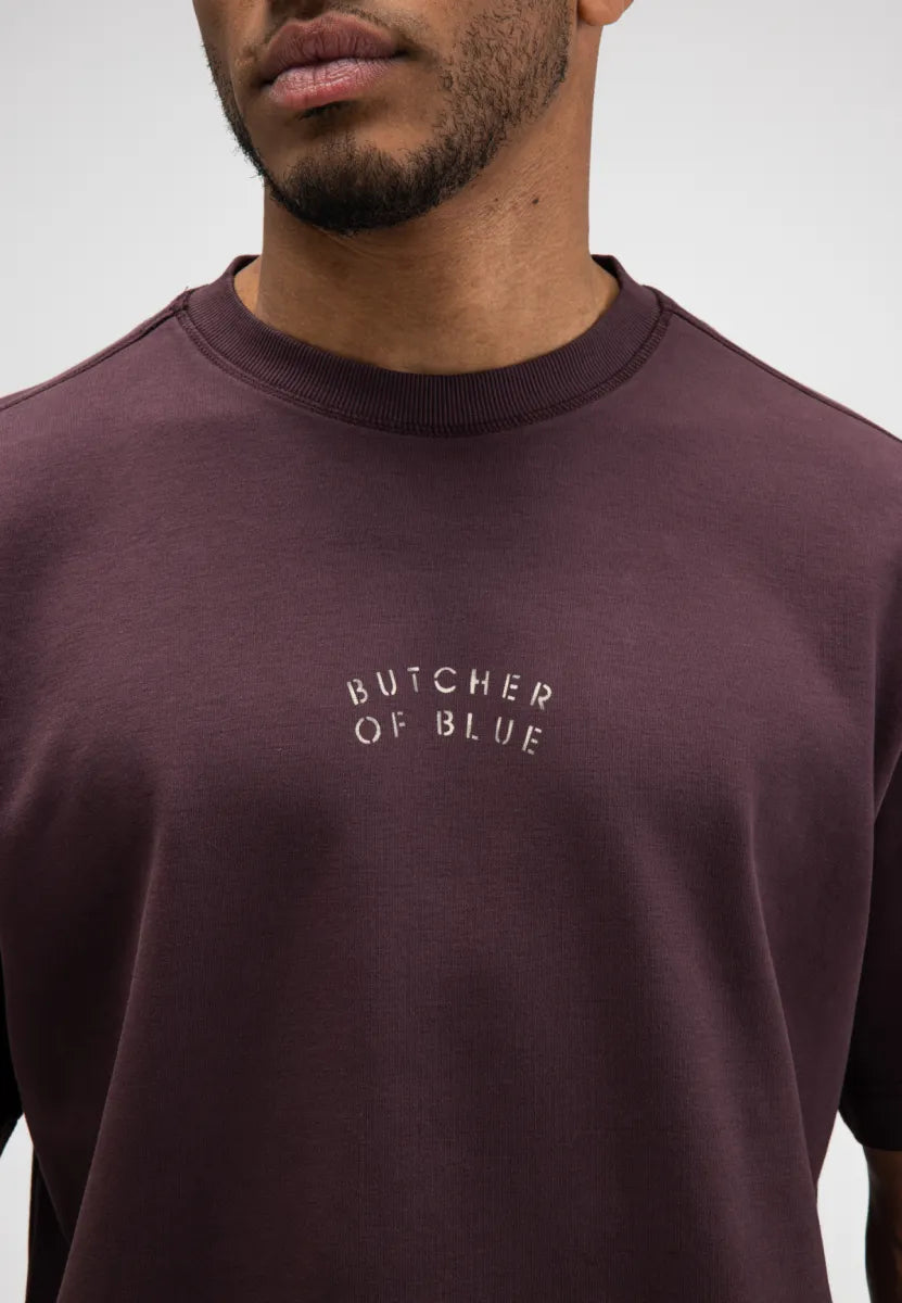 BUTCHER OF BLUE Mercer Layer Loose Tee | Pascha Purple