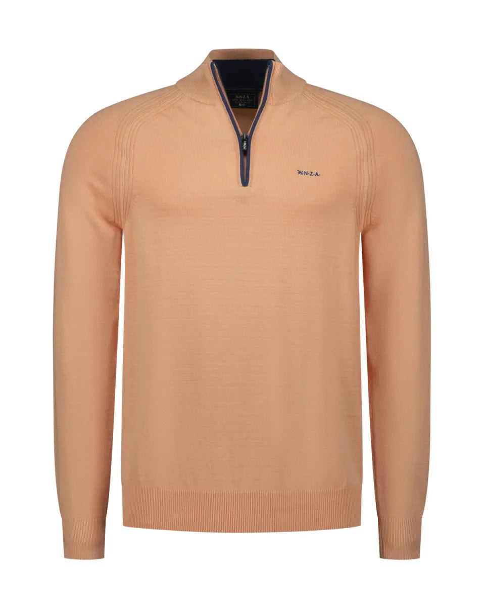 NEW ZEALAND AUCKLAND Pullover Half Zip - Spring Orange