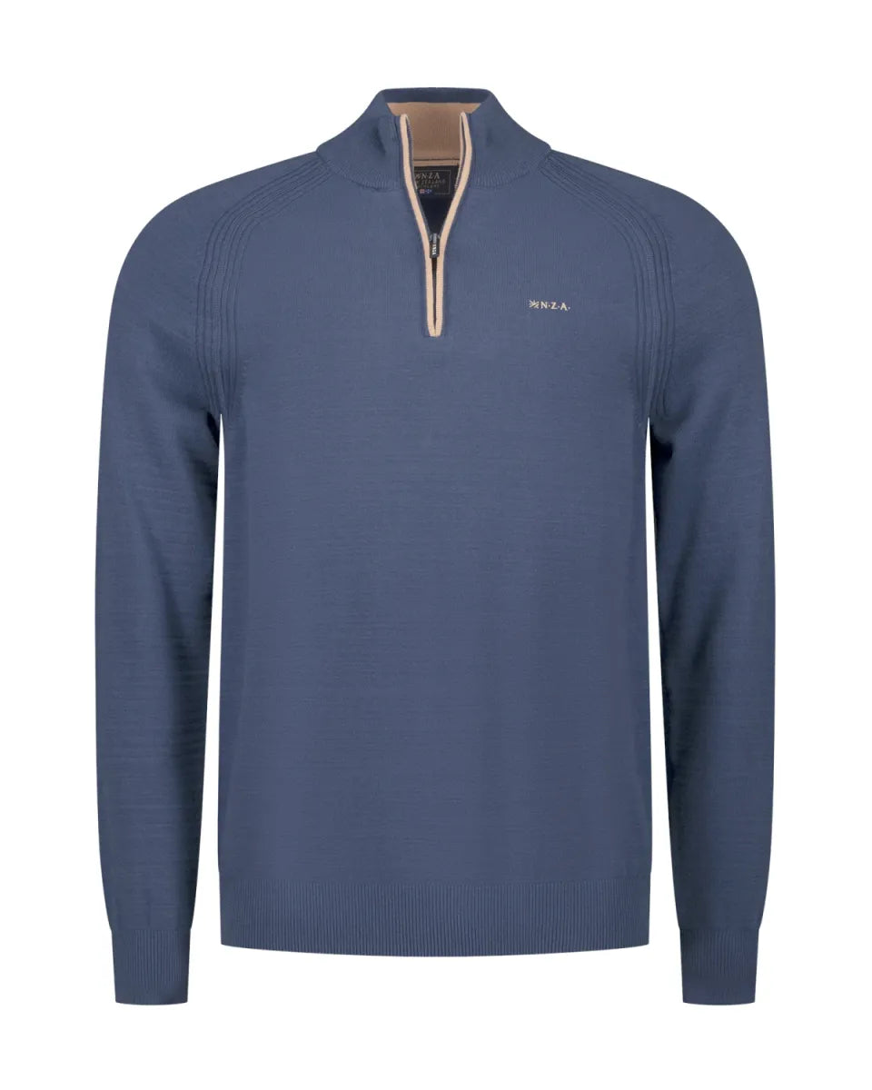 NEW ZEALAND AUCKLAND Pullover Half Zip - Navy Sky