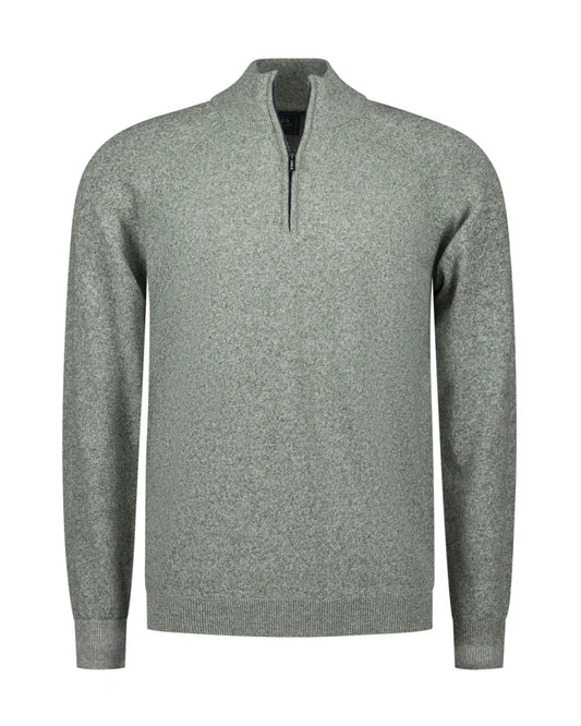 NEW ZEALAND AUCKLAND Pullover Half Zip - Light Sage