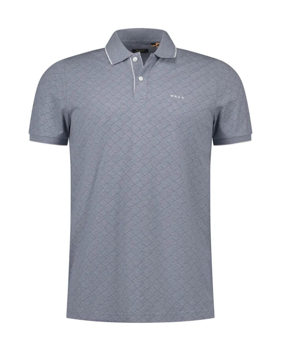 NEW ZEALAND AUCKLAND Polo Short Sleeves - Navy Sky