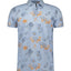 NEW ZEALAND AUCKLAND Polo Short Sleeves Print - Sky Blue