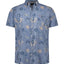 NEW ZEALAND AUCKLAND Shirt Short Sleeves Print - Navy Sky