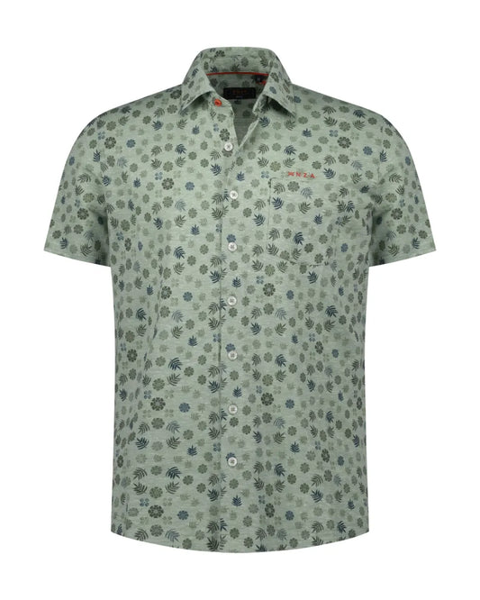 NEW ZEALAND AUCKLAND Shirt Short Sleeves Print - Mist Green
