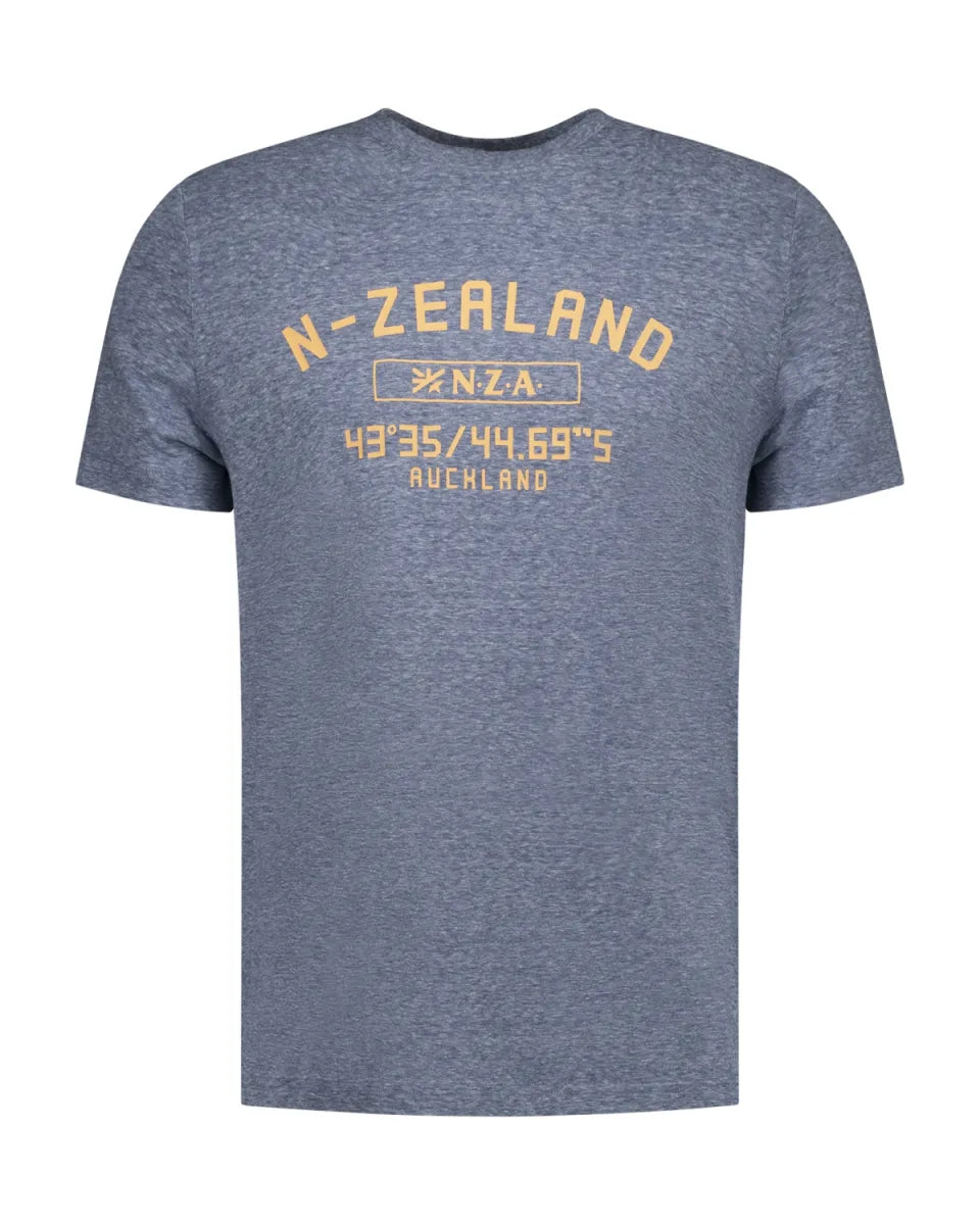 NEW ZEALAND AUCKLAND Tee Round Neck - Navy Sky