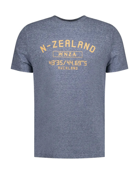 NEW ZEALAND AUCKLAND Tee Round Neck - Navy Sky