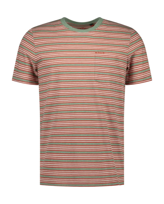 NEW ZEALAND AUCKLAND Tee Round Neck Stripes - Mist Green