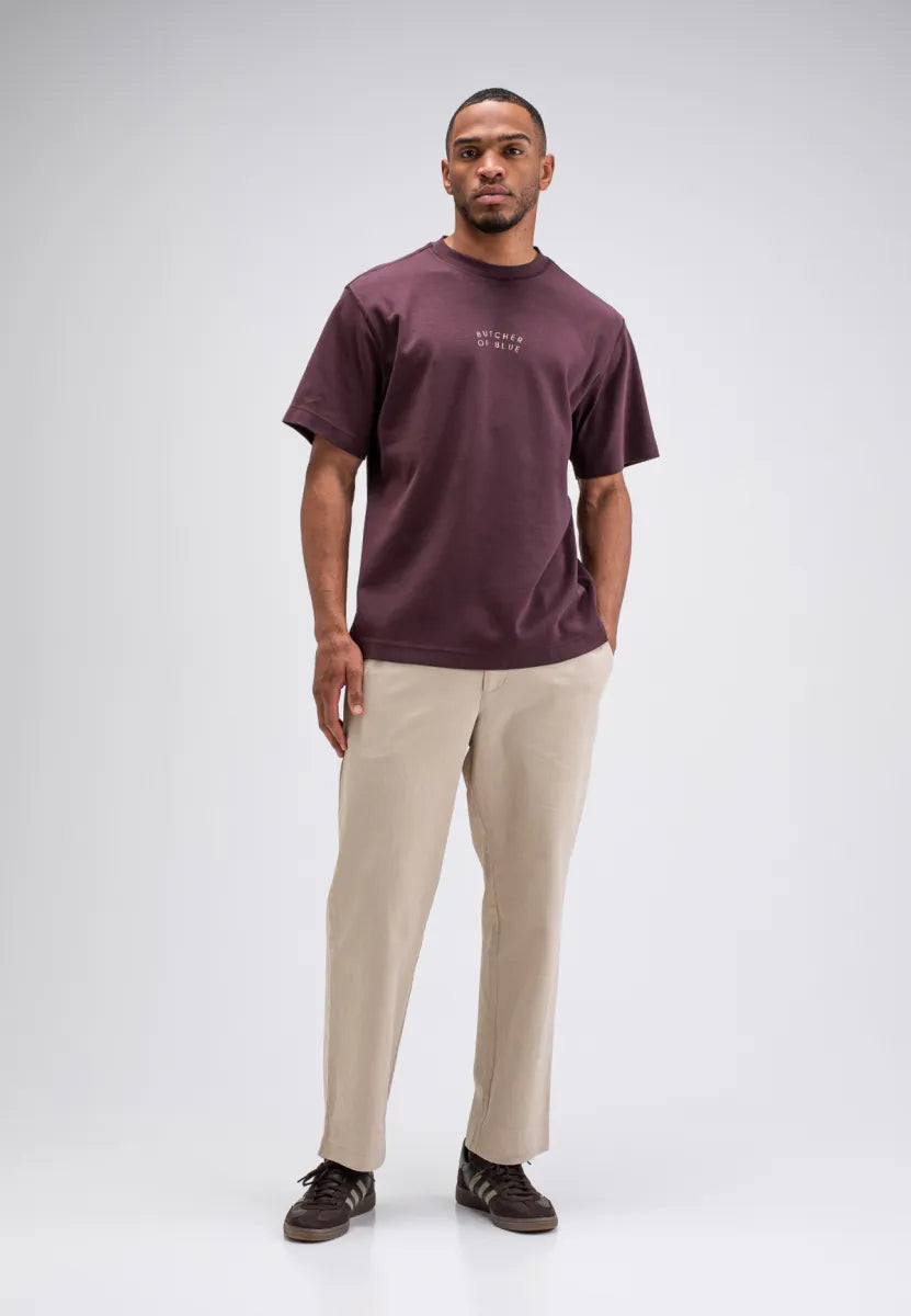 BUTCHER OF BLUE Mercer Layer Loose Tee | Pascha Purple