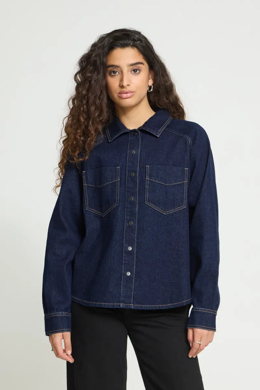 ICHI Alva Denim Shirt