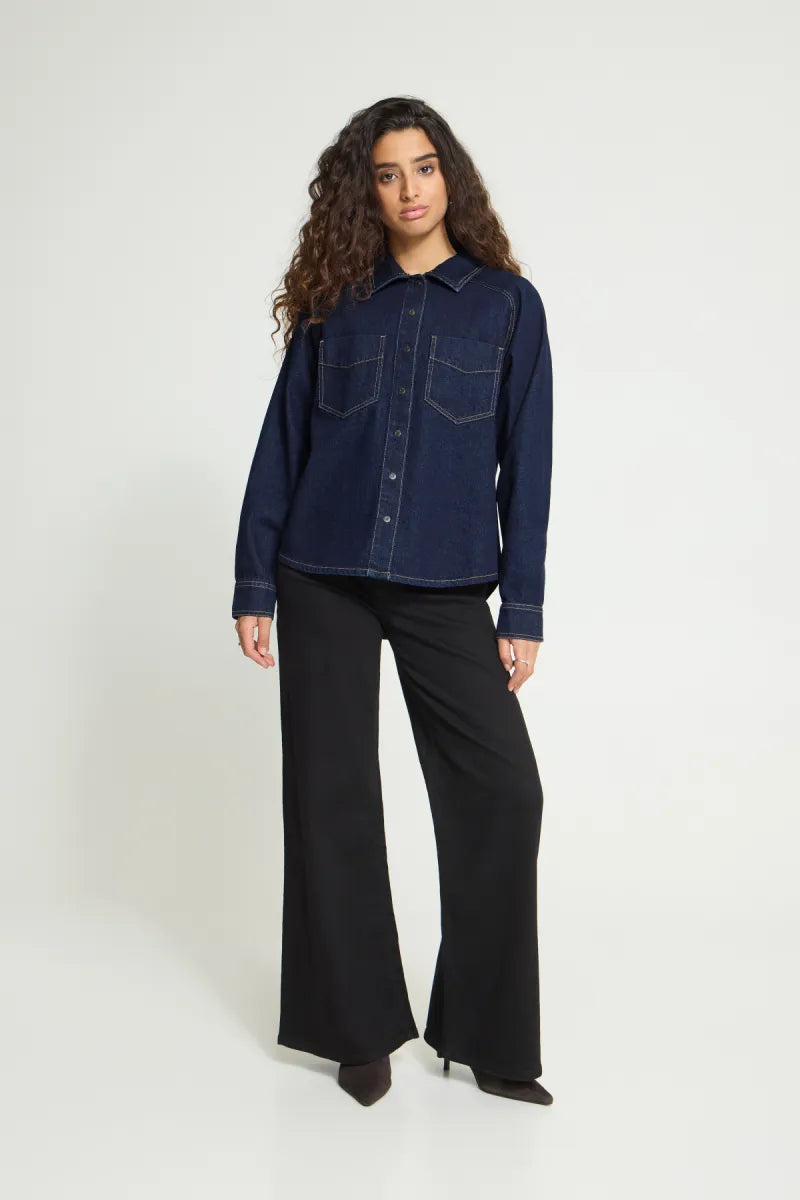 ICHI Alva Denim Shirt
