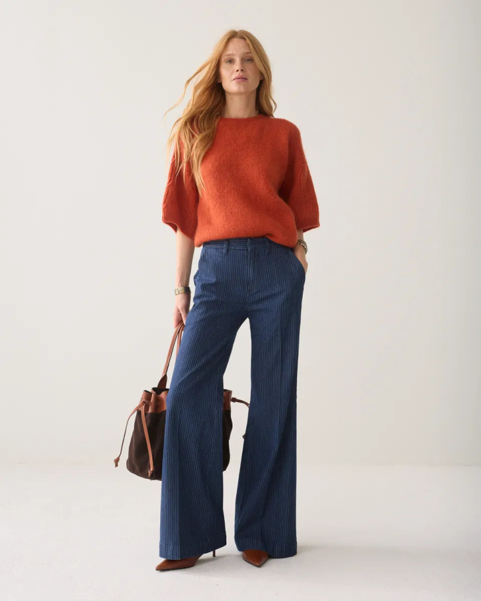 SUMMUM Boxy Sweater Mohair Wool Blend Knit