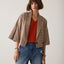 SUMMUM Blazer Check Goji Berry