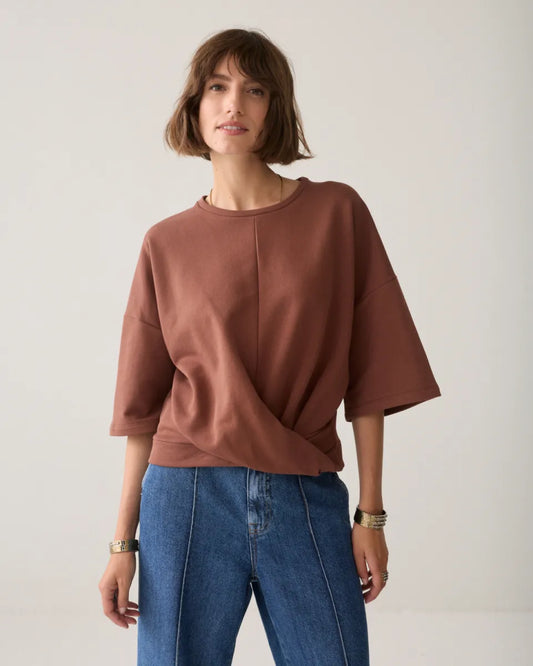 SUMMUM Wrap Kimono Sweatshirt