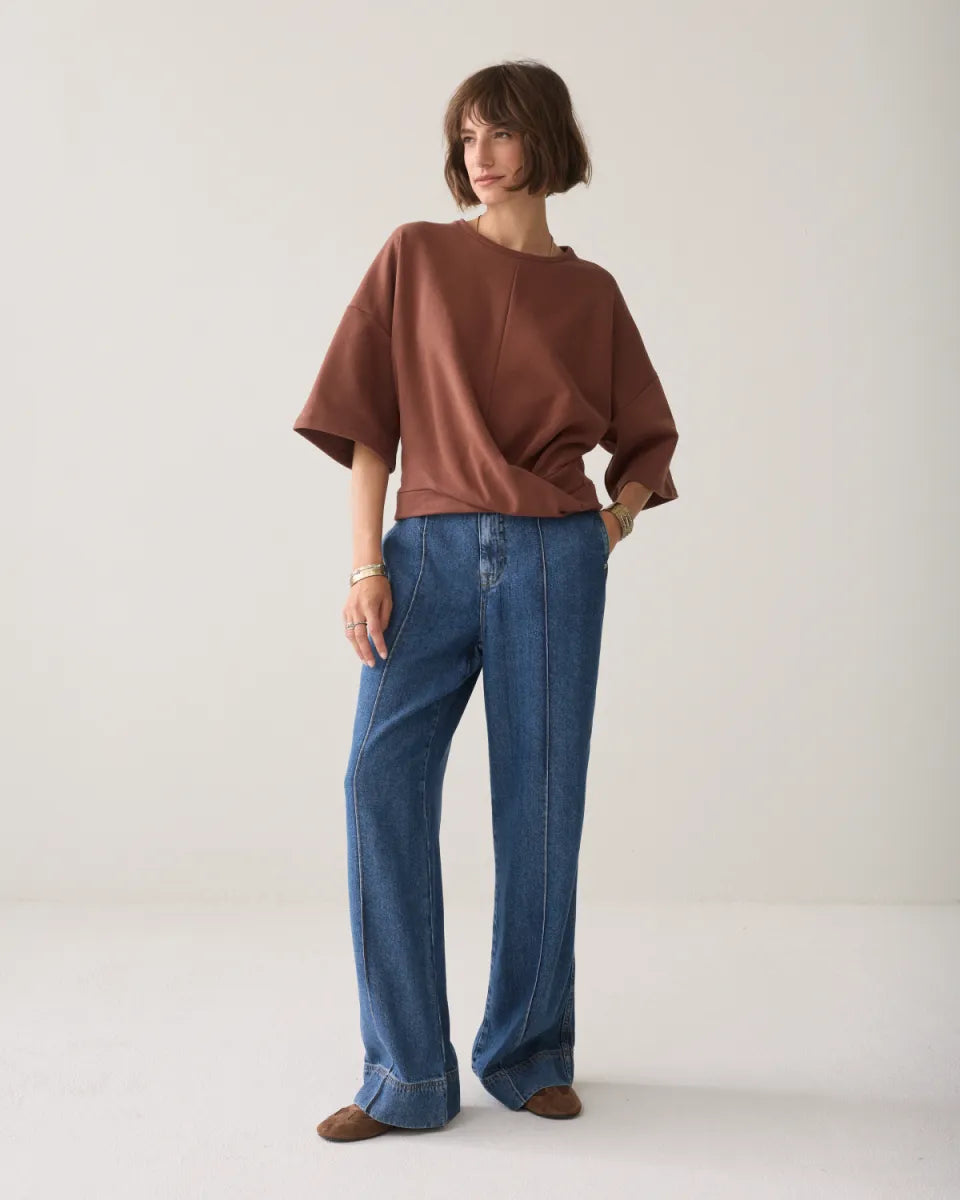 SUMMUM Wrap Kimono Sweatshirt