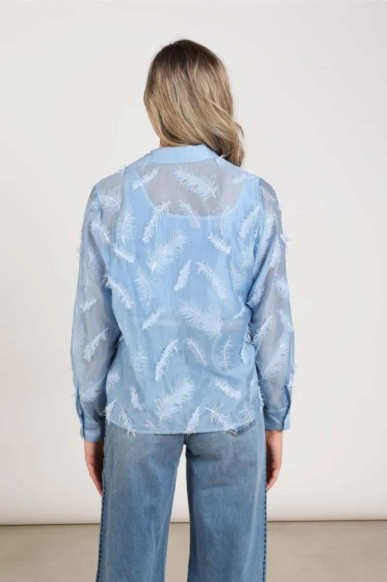 NUKUS Aysha Blouse Feathers