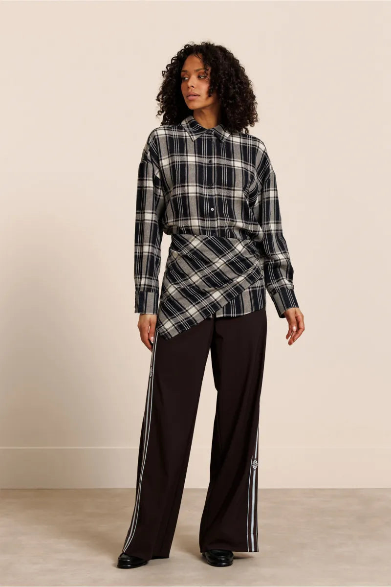 STUDIO ANNELOES Leira Check Scarf Blouse