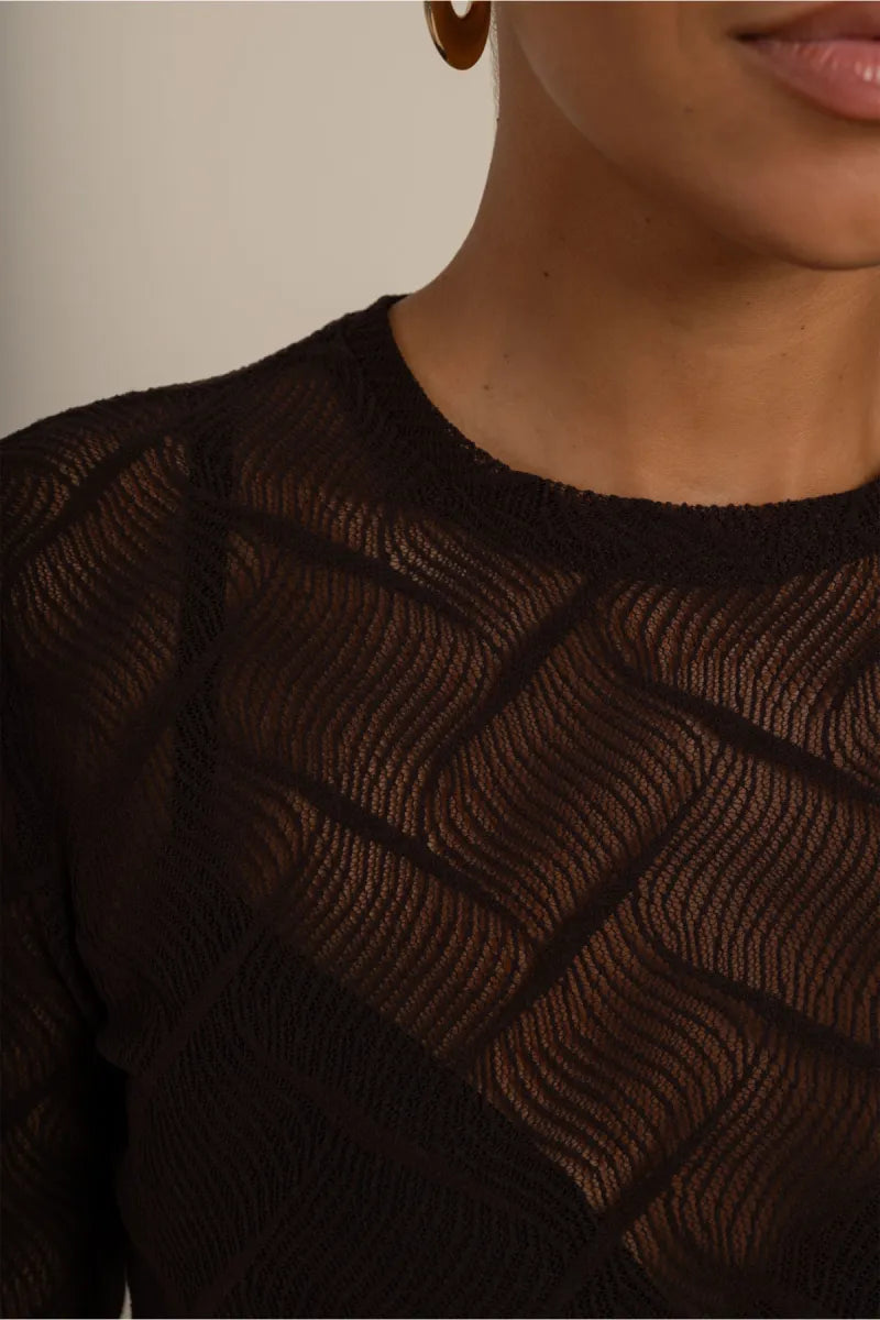 STUDIO ANNELOES Reagan Flaire Lace Top