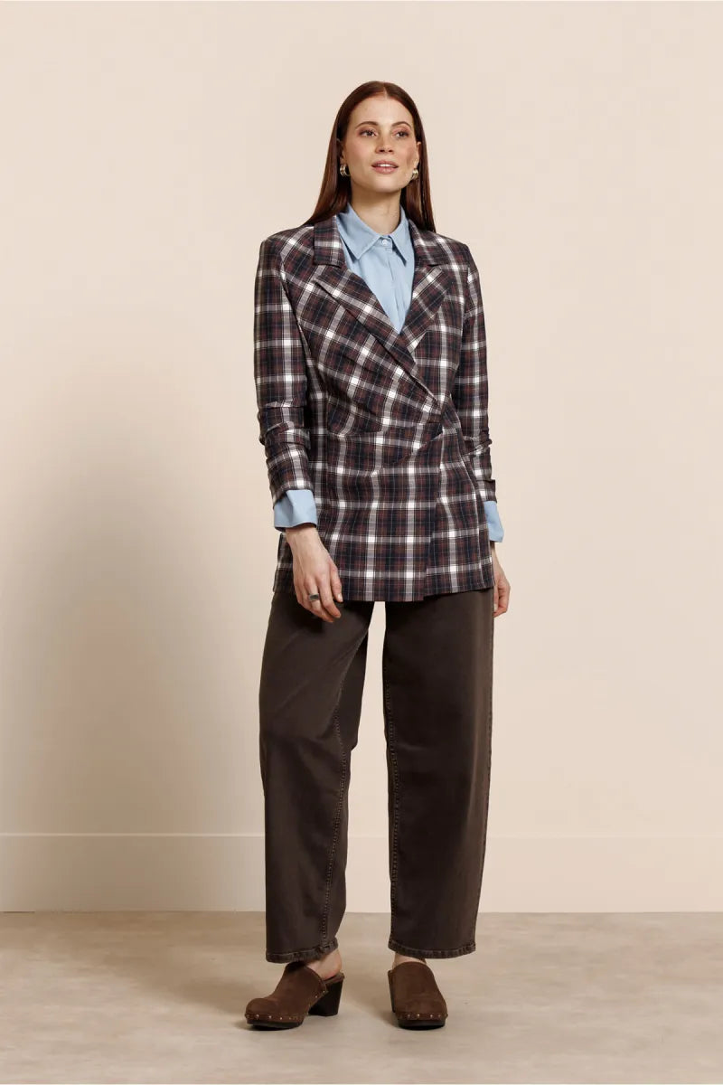 STUDIO ANNELOES Babet Denim Trousers - Espresso