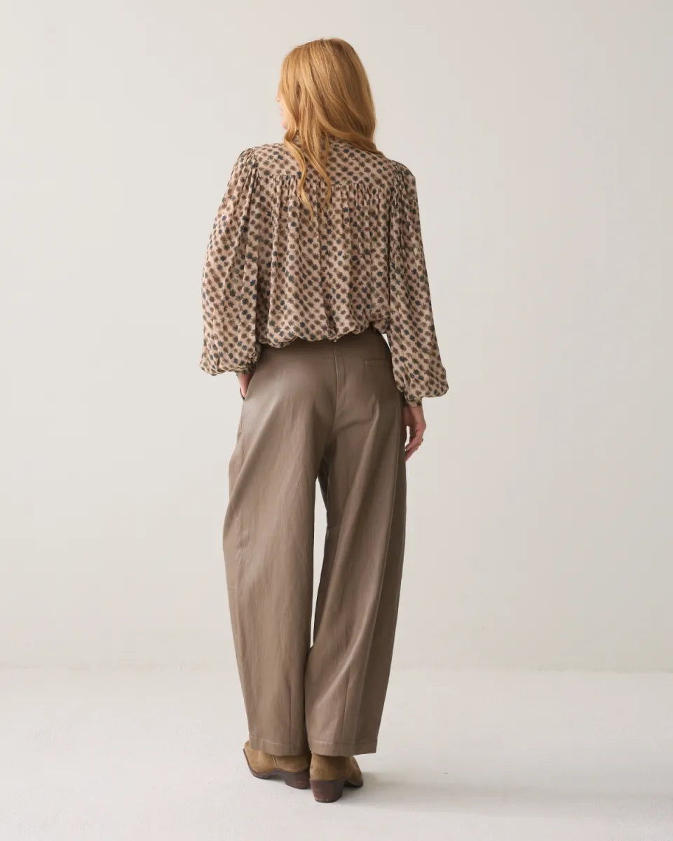 SUMMUM Balloon Trouser Soft Faux Leather