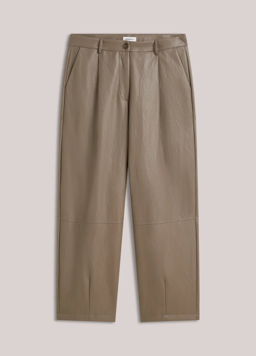 SUMMUM Balloon Trouser Soft Faux Leather