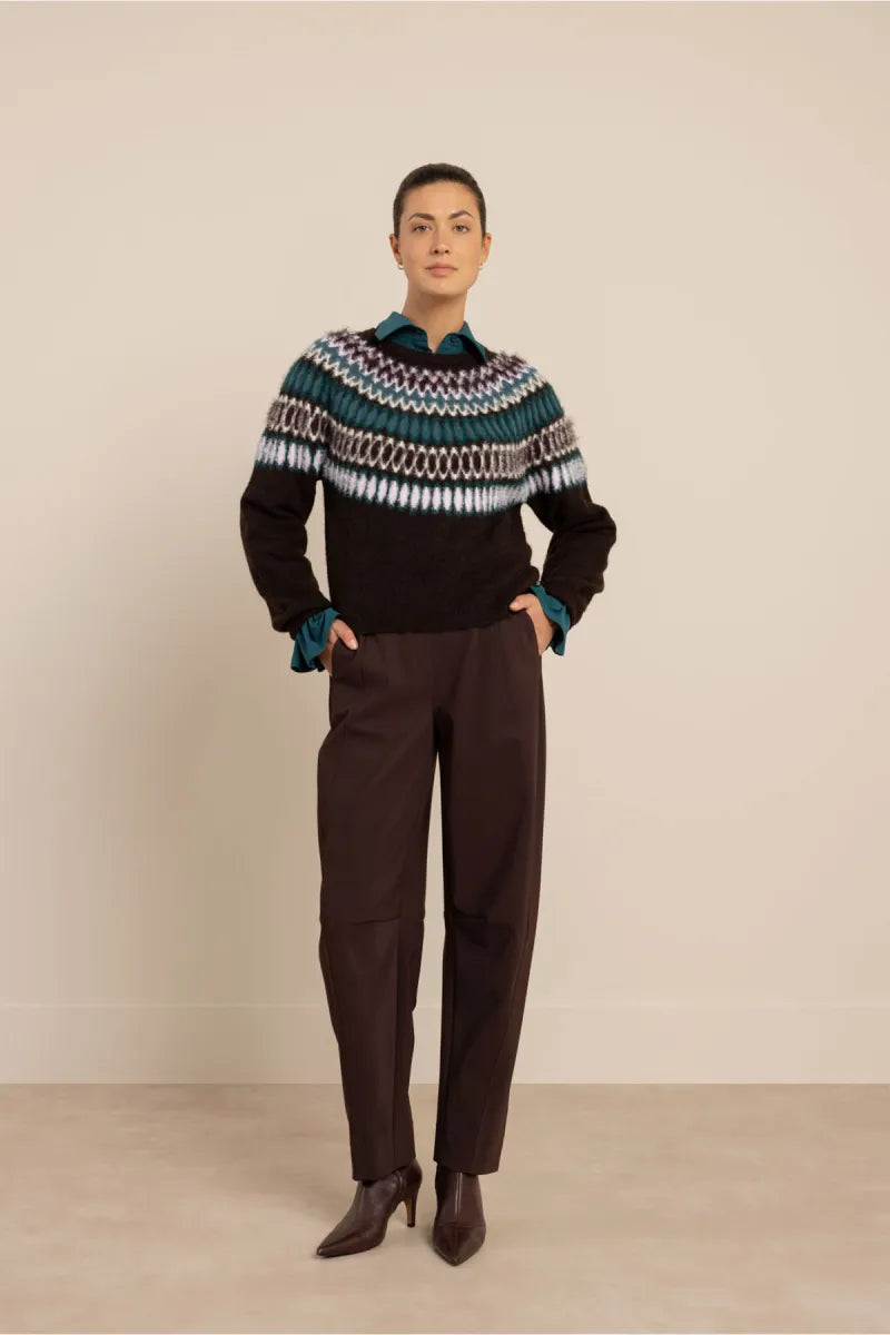 STUDIO ANNELOES Femmy Fairisle Pullover