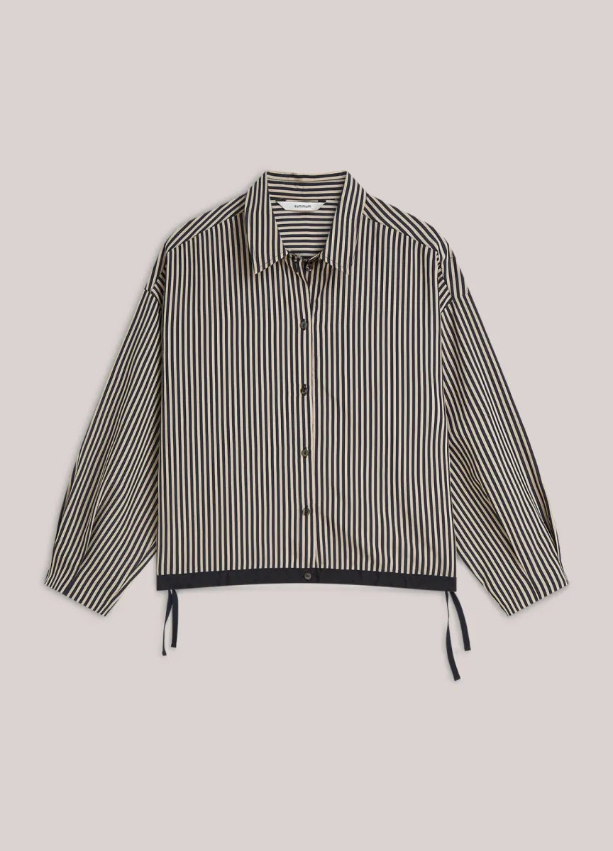 SUMMUM Blouse Boxy Two Tone Stripe
