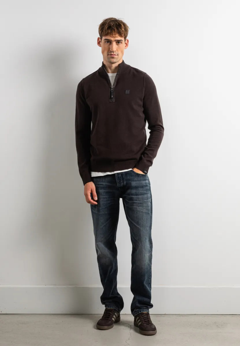 BUTCHER OF BLUE Clifden Halfzip | Topaz Brown
