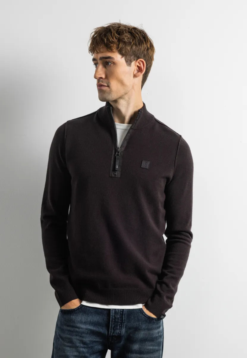 BUTCHER OF BLUE Clifden Halfzip | Topaz Brown