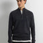 BUTCHER OF BLUE Clifden Halfzip | Black Melange