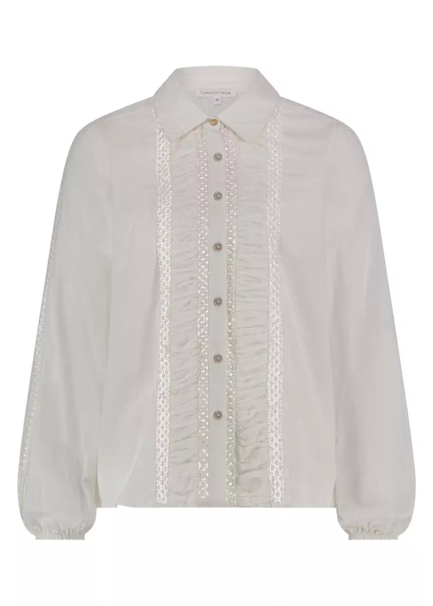 TRAMONTANA Gathered Detail Blouse