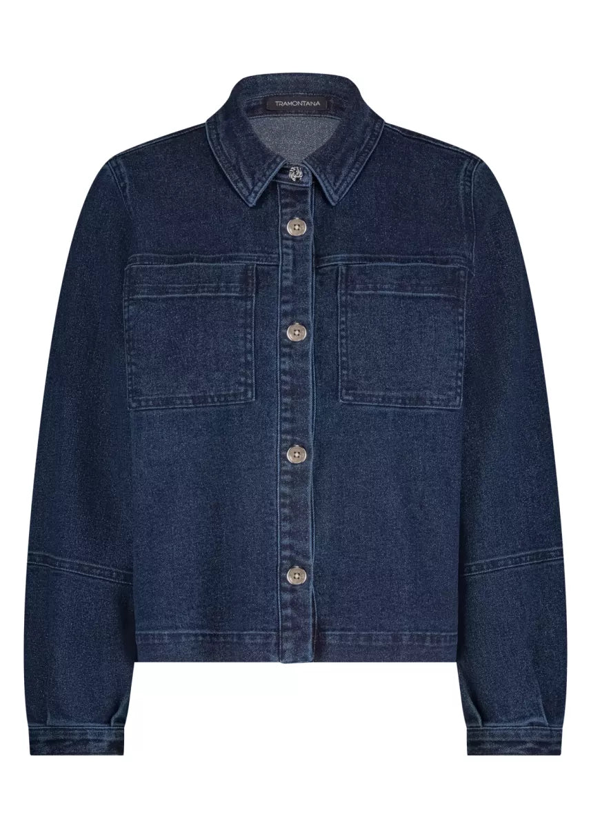 TRAMONTANA Lurex Denim Jacket