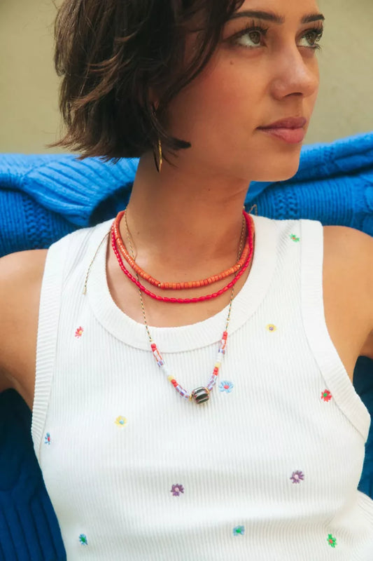 BONNIE STUDIOS Tommy Coral Necklace